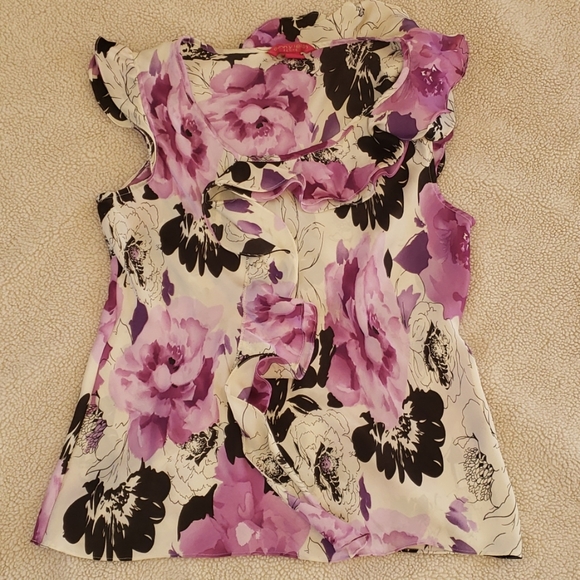 Sunny Leigh floral ruffle top - Picture 2 of 4